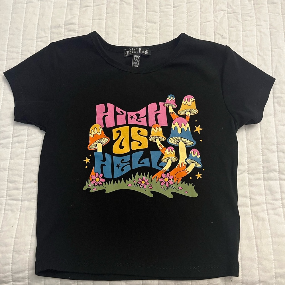 Dolls kill cropped baby tee NWOT
